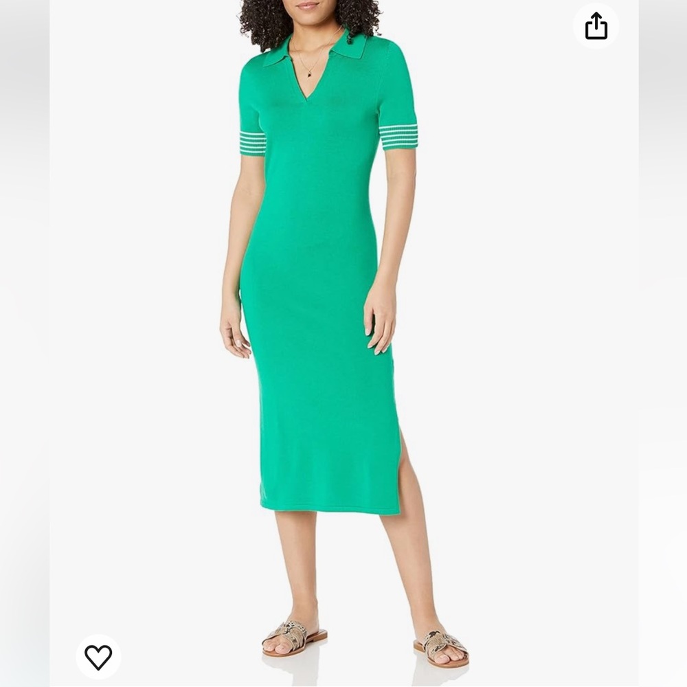 The Drop Jersey Polo Sweater Dress - sz XL